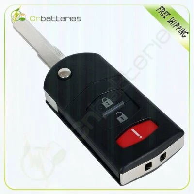 For 2006 2007 2008 2009 2010 2011 2012 Mazda 5 Remote Key Fob Uncut Shell Case - Image 1 of 4