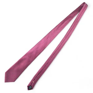 Nautica Necktie Geometric Print Red 100% Silk 60" Long - 3.5" Wide - Picture 1 of 4