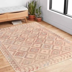 Plymouth Colourful Diamonds Aztec Floor Rug - 3 Sizes - Picture 1 of 5