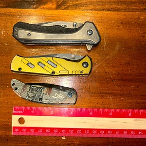 EDC LOT M6. Schrade, Buck, Browning lot. TSA CONFISCATED. MAKE OFFER - Picture 1 of 9