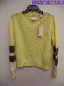 Women's Size Medium Scotch & Soda Colorblock Sweater Citrus 2457 150238 - Picture 1 of 4