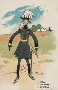 TOM BROWNE The Major General Humour Postcard - Picture 1 of 2
