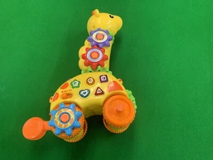 Vintage V-Tech 1991 seltene "Gear Up & Go" Giraffe Musikspielzeug funktioniert Kleinkindspielzeug - Bild 1 von 22