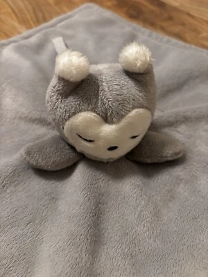 Eddie Bauer Gris Búho Pájaro Chupete Correa Peluche Manta de Seguridad Lovey Bebé Juguete Foto 1 de 4