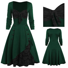 Female Dress Breathable Non-shrink Classical Retro Style Winter Dress 6 Sizes