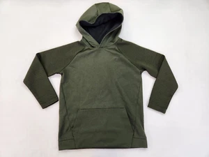 Boy's Dark Olive Green Old Navy Active Long Sleeve Hoodie Size L 10-12 - Picture 1 of 8