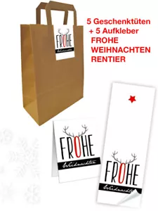 Geschenktüten groß Weihnachten Papiertüten Papiertragetaschen Papiertaschen - Bild 1 von 2