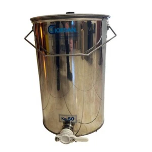 Maturatore in acciaio inox da 50 kg con manico - Foto 1 di 2