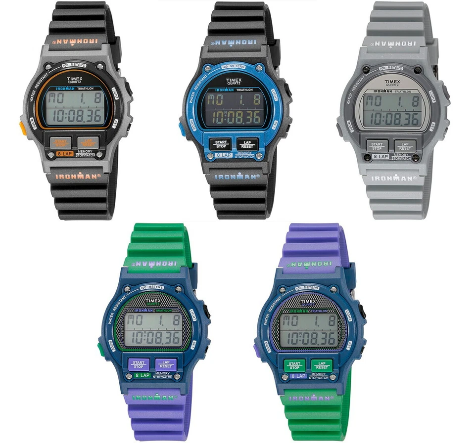 TIMEX 腕表 IRONMAN 8LAP 男式 TW5M54 1986 OG 石英运动各种颜色 全新 — 第 1/1 张图片