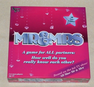 MR & MRS TV SHOW BOARD GAME  by UNIVERSITY GAMES 2008 - BRAND NEW CONTENTS! - Image 1 of 4