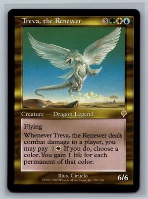 Magic The Gathering Invasion Treva, the Renewer #280/350 MTG TCG CCG - Image 1 of 2