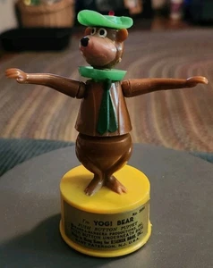Vintage Hanna-Barbera YOGI Bär Kohner Hongkong Druckknopf Puppe - Bild 1 von 6