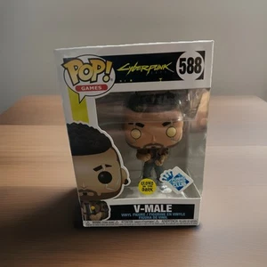 Funko Pop Games Cyberpunk V-male 2077 #588 Funko Insider Club Glows In The Dark - Bild 1 von 6