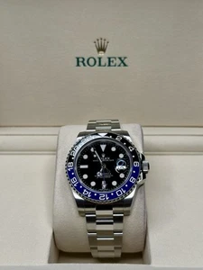 2018 ROLEX GMT-Master II “Batman” 116710BLNR  with warranty card and white tag - Picture 1 of 6
