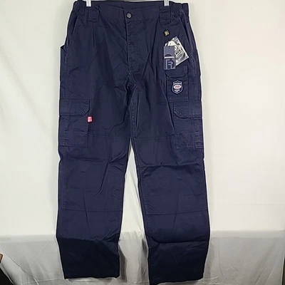 NUEVO Pantalones de Carga de Campo FR Resistentes al Fuego Bocomal Azul Marino Para Hombres Talla 40x34 Foto 1 de 4