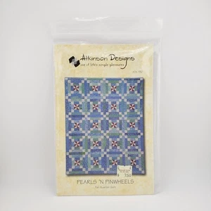 Pearls N Pinwheels Fat Quarter Quilt Pattern By Terry Atkinson 4 Sizes Lap Twin - Picture 1 of 3