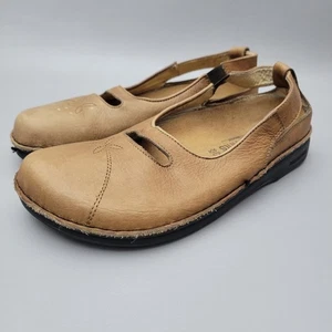 Footprints by Birkenstock Leder Flats Braun Slipper Comfortschuhe Gr. 42 / 11 US - Bild 1 von 9