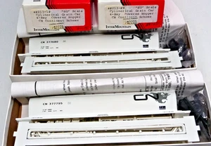 2x Intermountain 40213-09/10 HO CN Continente Blanco Grano Cilíndrico Coche KIT LOTE - Imagen 1 de 4