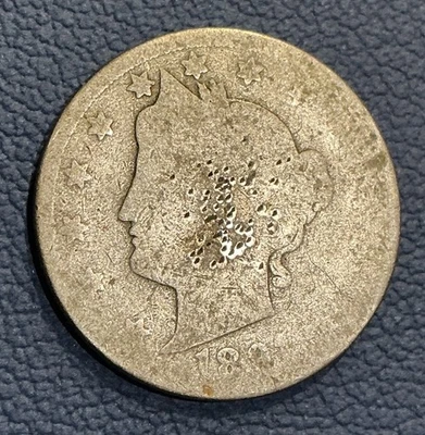 Ficha de amor de níquel V 1891 - Imagen de burro muy bien hecha Foto 1 de 2