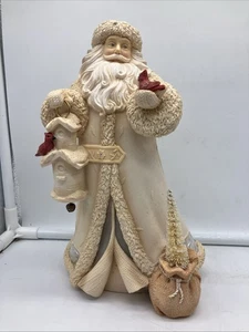 Statuina Babbo Natale con voliera 9" Fondazioni Enesco - ACQUISTI GRATIS - Foto 1 di 6