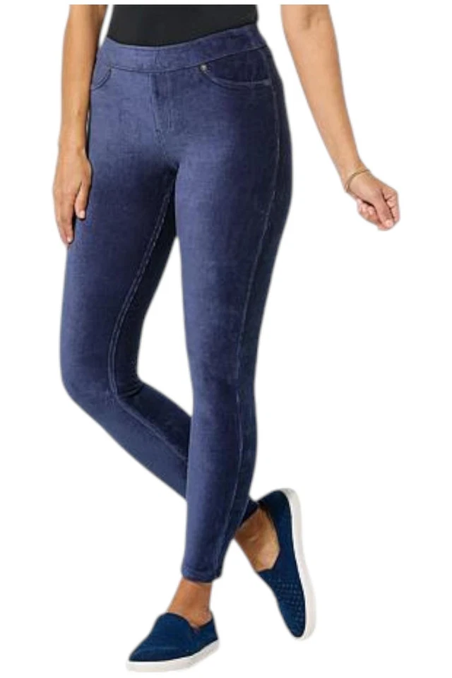 HUE Women's Corduroy Legging Navy - Image 1 of 1