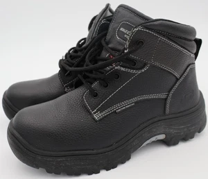 Skechers Work Boots Mens Size 10 Black Slip Oil Puncture Resistant Memory Foam - Picture 1 of 19