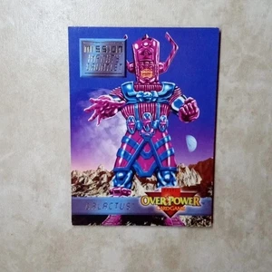 1995 Marvel Overpower Card Game Mission Infinity Gauntlet Galactus 4 of 7 - Picture 1 of 3