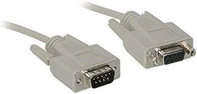C2G 02711 DB9 M/F Serial RS232 Extension Cable, Beige (6 Feet, 1.82 Meters) - Image 1 of 4