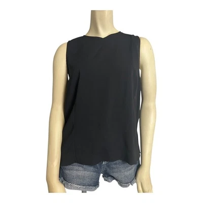 Camiseta sin mangas Yansi Fugel cuello alto negra para mujer talla L informal caprichosa elegante Foto 1 de 4