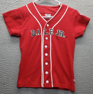 Camiseta Chase Authentics Juvenil Pequeña Roja Algodón NASCAR Racing Dale Jr Frente a Presión Foto 1 de 4