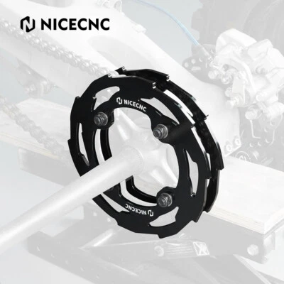 NICECNC Rear Sprocket Cover Guards For Yamaha YFZ450X YFZ450R YFZ450RSE Black - Image 1 of 4