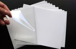 2pcs Clear Resealable Sticker For Car Glass Window Label Permit Sign - Picture 1 of 3