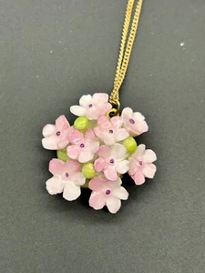 Vintage Cara China Forget Me Not Brooch Pin Staffordshire Made In England - Picture 1 of 5