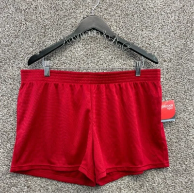 Danskin Now Red Loose Gym Shorts Pull On Athletic Shorts 3.5" Inseam Size 2XL - Image 1 of 4