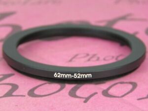 62mm to 52mm 62mm-52mm Stepping Step Down Filter Ring Adapter 