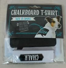 Myśl Bubble Chalkboard Dog/Pet T-Shirt z kredą (biały) Dog Size XS (Pet/Dog)