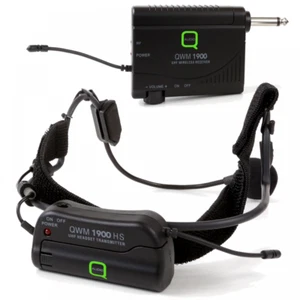 Q-Audio QWM1900HS UHF Aerobic Tanz Headset kabelloses Funk Mikrofonsystem - Bild 1 von 5