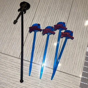 Hard Rock Cafe Planet Hollywood Drink Stirrers Swizzle - Picture 1 of 4