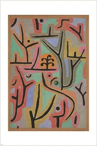 park near lu 1938 PAUL KLEE vintage painting ART POSTER geometry 20x30 RARE - Picture 1 of 1