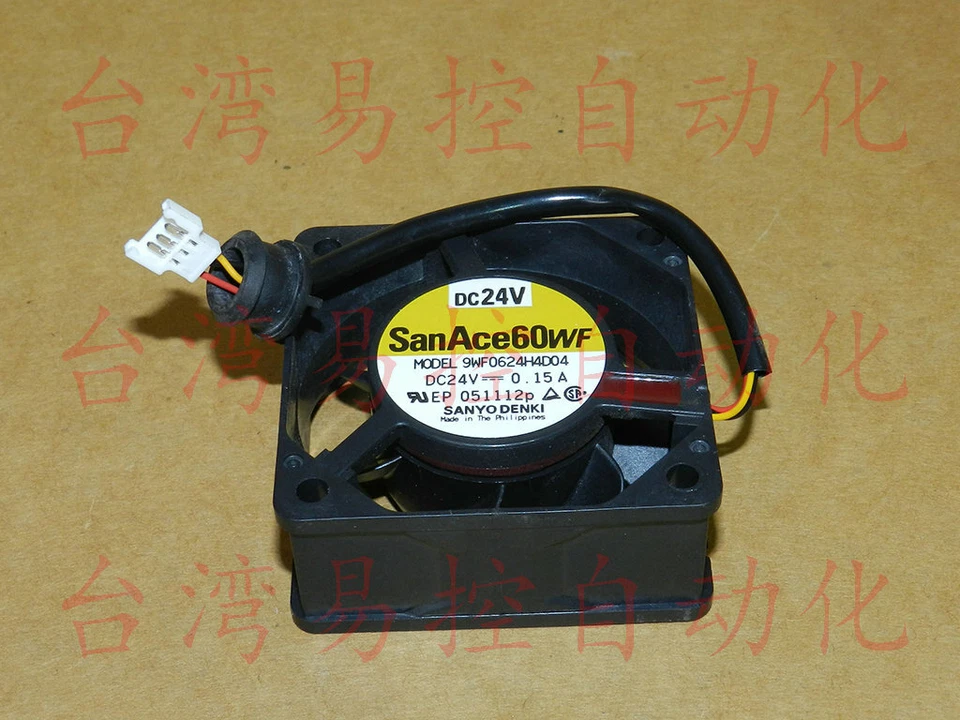 1PC SanAce60WF SANYO DENKI Cooling Fan 9WF0624H4D04 DC 24V 0.15A 60*60*25MM 3pin - Image 1 of 1