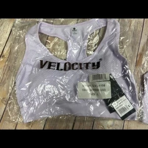 Velocity Sport BH - No Sweat Neu mit Etikett NEU Damengröße Large Lavender Cloud - Bild 1 von 8