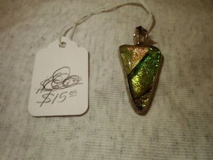 Dichroic Glass Pendant - Picture 1 of 4
