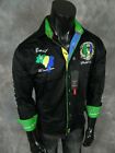 Mens ABSOLUTE REBELLION Black Shirt Embroidered WORLD CUP SOCCER BRASIL Button