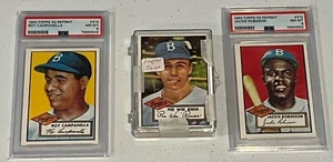 1983 Topps 1952 RP Dodgers 32 Card lot w PSA 8 Jackie Robinson, PSA 8 Campanella - Picture 1 of 10
