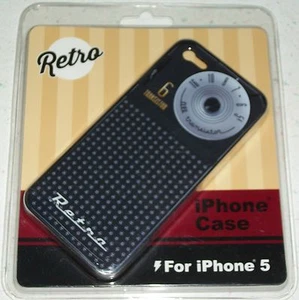 Funda retro para teléfono celular iPhone 5 transistor radio media relleno esfera de Navidad - Imagen 1 de 1