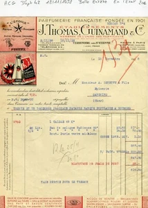 Dépt 42 - Terrenoire près St Etienne - Belle Entête d'une Parfumerie 18/11/1938 - Picture 1 of 1