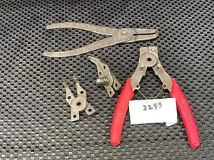 Sicherungsringzange WALDES TRUARC 23 & markenlose rot beschichtete Griffe IN2233 - Bild 1 von 5