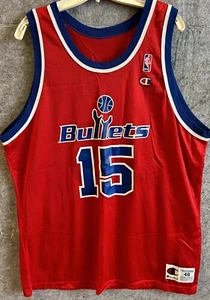 Champion - Washington Bullets Wizards Mark Price vintage Jersey (1995) 48 RARE - Picture 1 of 8