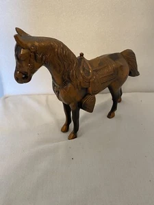 Vintage  Copper Western Horse Pony 50’s Large Pot Metal Carnival Prize - Picture 1 of 11