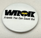 Vintage Wrok 1440 Am Rockford Illinois Talk Radio Station Pin Il Pinback Button